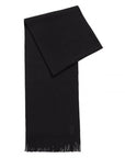 Hugo Boss Mens Wooly Scarf Black