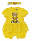 Moschino Baby Girls Outfit Set Yellow