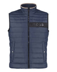 Hugo Boss Mens Chest Trim Logo Gilet Navy