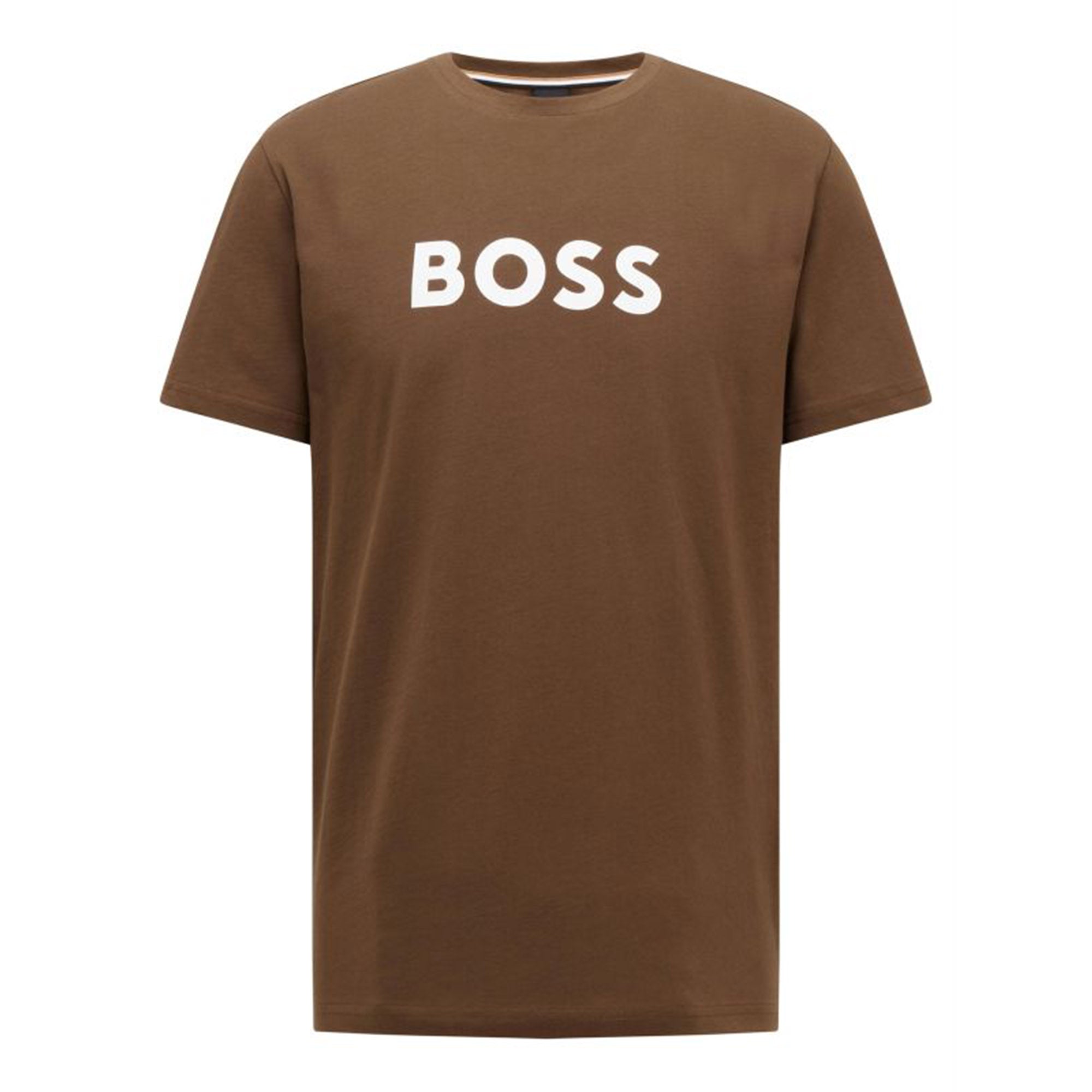 Hugo Boss Mens Logo T-shirt Khaki