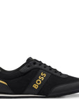Hugo Boss Mens Rusham Low Sneakers Black
