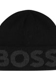 Hugo Boss Mens Front Logo Beanie