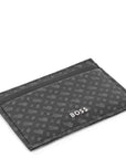 Hugo Boss Mens Card Holder Print Black