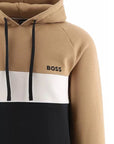 Hugo Boss Mens Contemporary Hoodie Brown