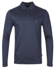 Hugo Boss Mens Square Logo Polo Shirt Navy