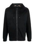 Hugo Boss Mens Drawstring Hoodie Logo Black