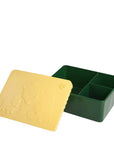 Blafre - Lunch Box with 3 compartments, Bear, Light Yellow/Dark