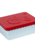 Blafre - Lunch Box Tractor, 1 compartment, Red/Light Blue