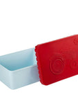 Blafre - Lunch Box Tractor, 1 compartment, Red/Light Blue