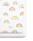 2 Pack Crib Fitted Sheets - Rainbow