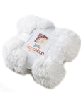 Bizzi Growin Fluffy Baby Blanket - Ice White - Koochicoo™️