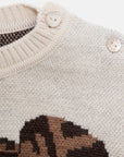 Fendi Baby Unisex Teddy Bear Sweater Beige