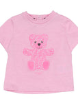 Fendi Baby Girls Teddy Bear T-shirt Pimk