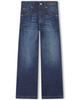 Chloe Girls Washed Jeans in Denim Blue