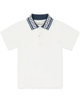 Fendi Baby Boys FF Collar Polo White