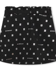 Givenchy Girls 4G All Over Logo Skirt in Black
