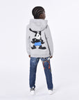 Givenchy Boys Logo Hoodie in Grey