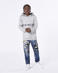 Givenchy Boys Logo Hoodie in Grey