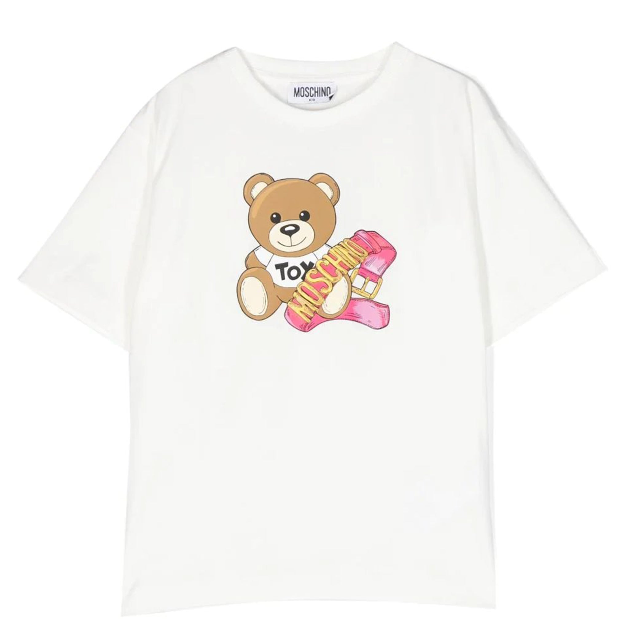 Moschino Girls Maxi T shirt in White