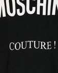 Moschino Girls Couture Logo Hooded Dress in Black