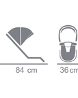 Junama Fluo Individual 3 in 1 Travel System - White/Gold