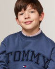 Tommy Hilfiger Varsity Logo Crew Neck Sweatshirt Blue