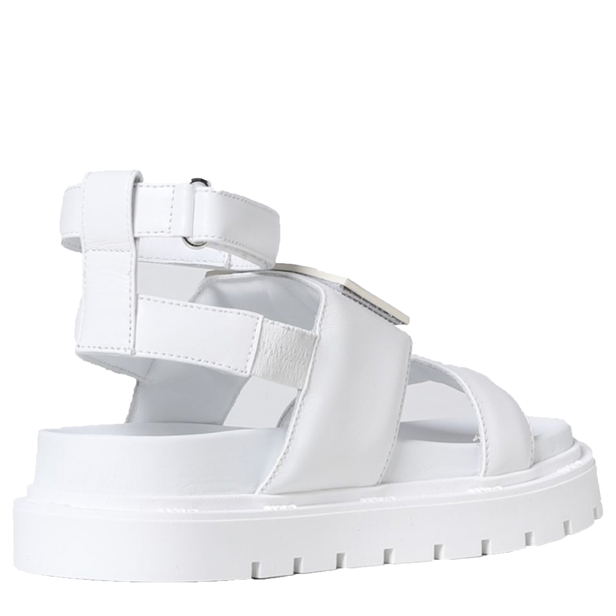 Fendi Girls Sandals FF Logo White