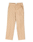 Fendi Girls Trousers FF Beige