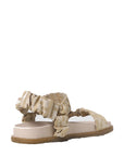 Fendi Girls Monogrammed FF Sandals Beige