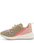 Fendi Girls Sneakers Logo Light Pink