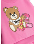 Moschino Baby Girls Teddy Sweater Dress in Pink