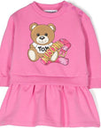 Moschino Baby Girls Teddy Sweater Dress in Pink