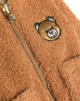 Moschino Baby Boys Fleece Jacket in Brown