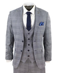 Marc Darcy Mens Jerry2 3pc Suit Grey
