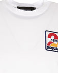 Dsquared2 Mens Logo Patch T-shirt White
