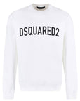 Dsquared2 Mens Logo Print Sweater White