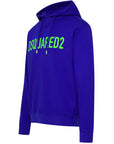 Dsquared2 Mens Logo Hoodie Blue