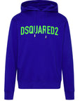 Dsquared2 Mens Logo Hoodie Blue