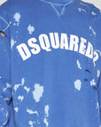 Dsquared2 Mens Logo Cotton Sweatshirt Baja Blue