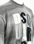 Dsquared2 Mens D2 Monogram Knit Sweater Grey