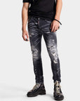 Dsquared2 Mens Washed Skater Jeans Black