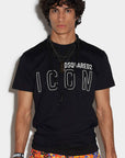 Dsquared2 Mens Icon Outline T-shirt Black