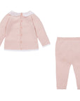 Paz Rodriguez Baby girl 2 Piece Knitted Babygrow Pink
