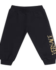 Versace Baby Unisex Barocco Joggers Black