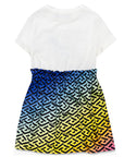 Versace Girls Patterned Dress White
