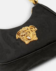 Versace Girls Medusa Plaque Shoulder Bag Black