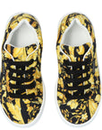 Versace Unisex Barocco Print Sneakers Gold
