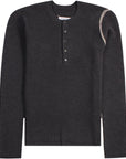 Maison Margiela Men's Classic Elbow Knit Sweater Grey