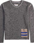 Maison Margiela Men's Knitted Pocket Jumper Grey