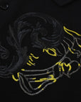 Versace Collection Men's Half Medusa Polo Shirt Black